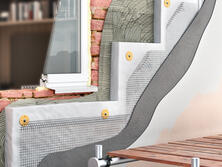 ETICSにおける接着剤と補強剤