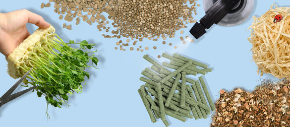 近代的な植物栽培を成功させる植物繊維